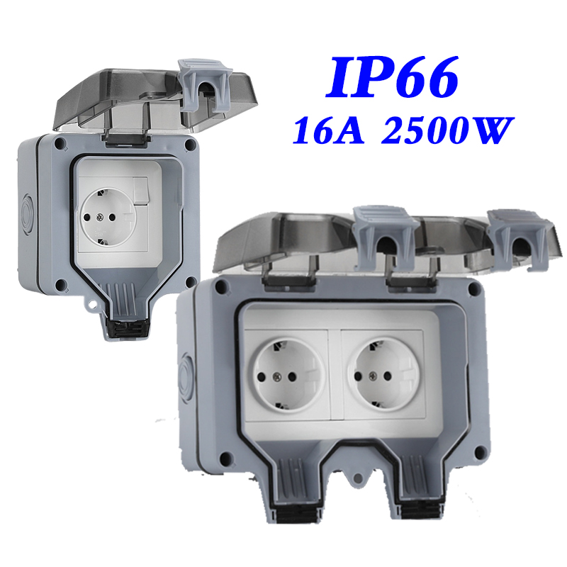 Outdoor Power Quincy - 16A EU KR Outdoor Wall Waterproof