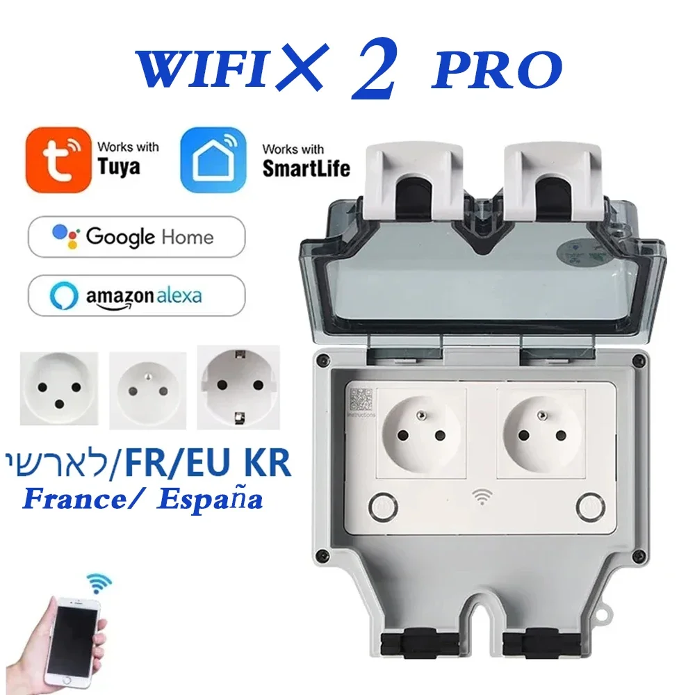 Outdoor Power Quincy - Tuya Waterproof Electrical Wall Socket EU