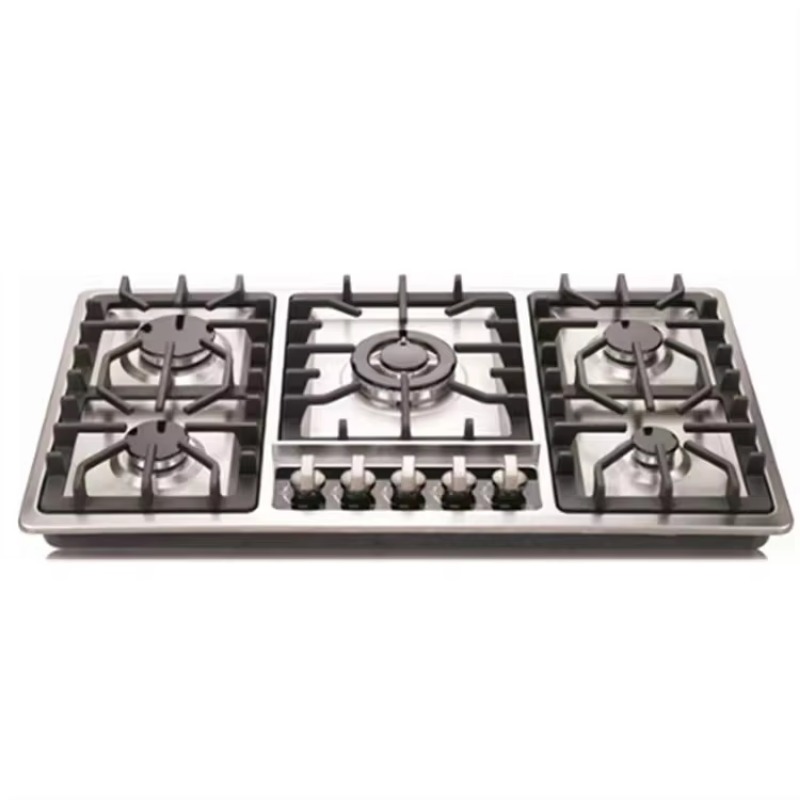 Outdoor Kitchen Power Burner - Commercial Five-burner Gas Cooker Stainless Steel