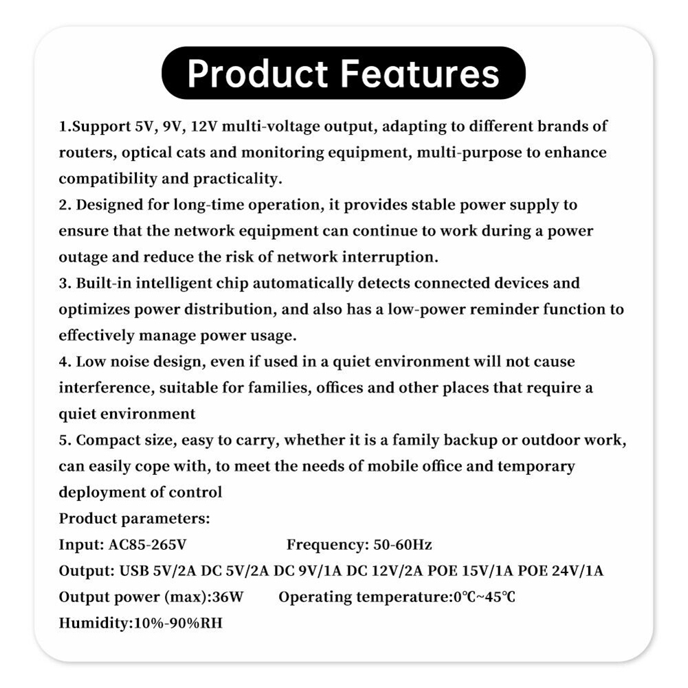 1018L 5V 9V 12V Backup DC UPS  - Outdoor Uninterruptible Power Supply review and price