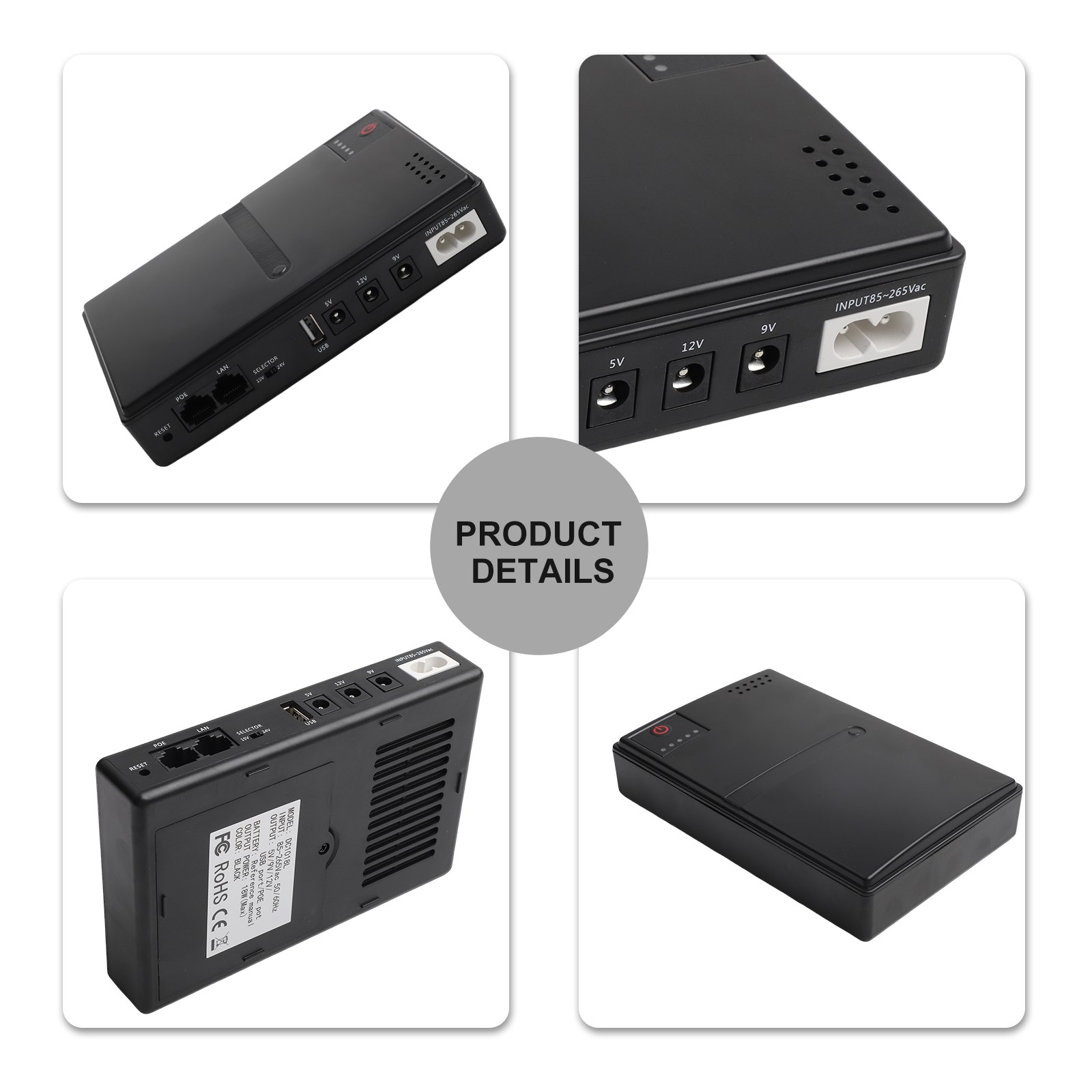 1018L 5V 9V 12V Backup DC UPS  - Outdoor Uninterruptible Power Supply review and price