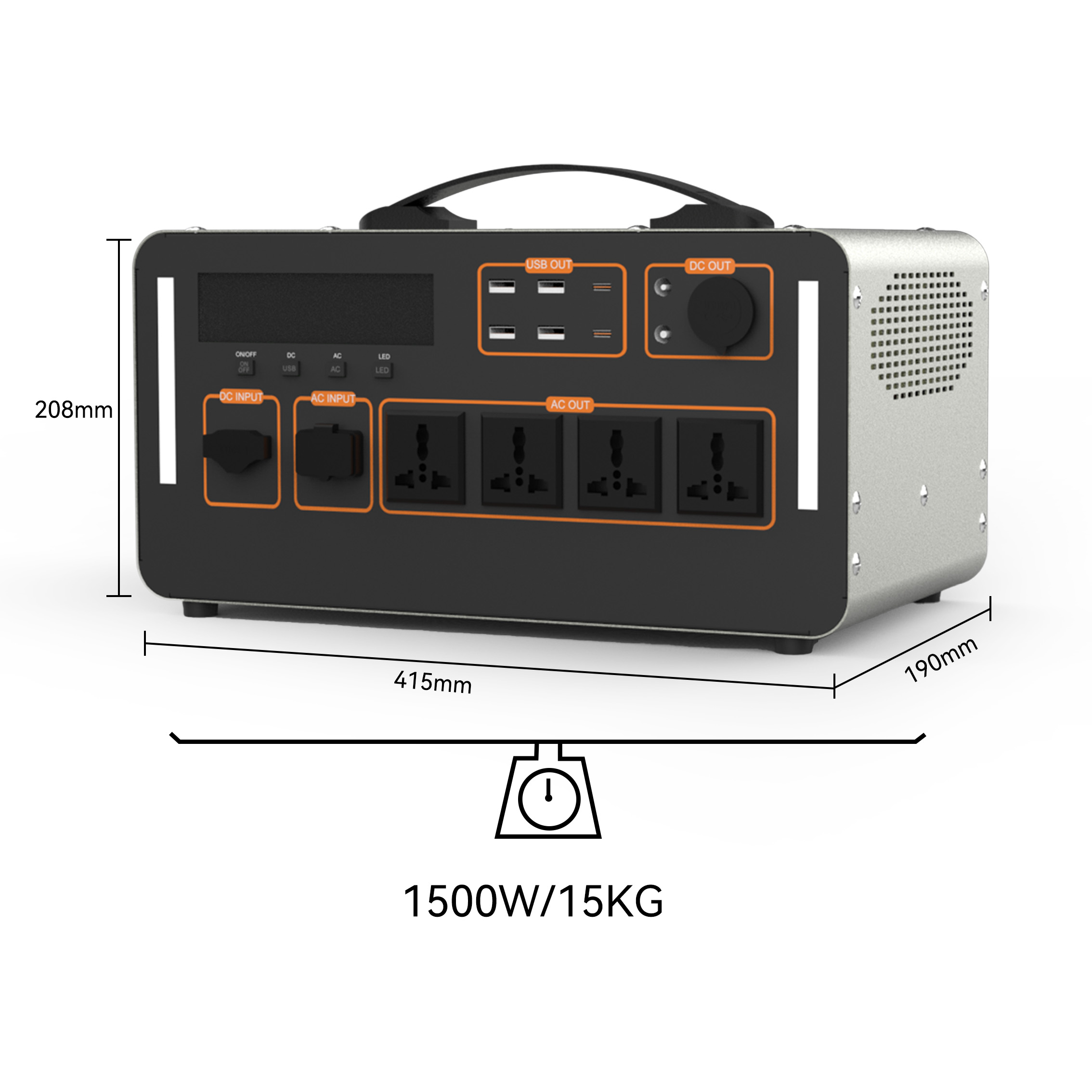 1500W Solar Portable Power Sta - Outdoor Uninterruptible Power Supply review and price