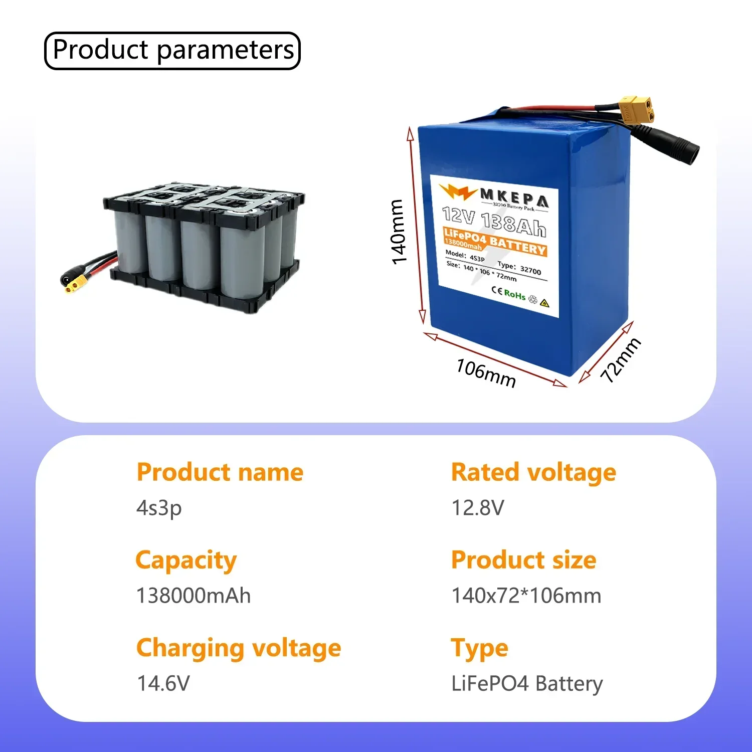 New 32700 12V 4S3P Lithium Bat - Outdoor Uninterruptible Power Supply review and price