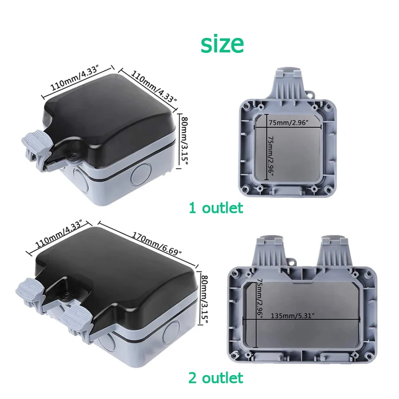 16A EU KR Outdoor Wall Waterpr - Outdoor Power Quincy review and price