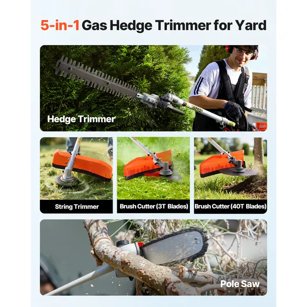 Gas Hedge Trimmer, 2 Cycle Gas - Hedge Trimmer Cordless review and price