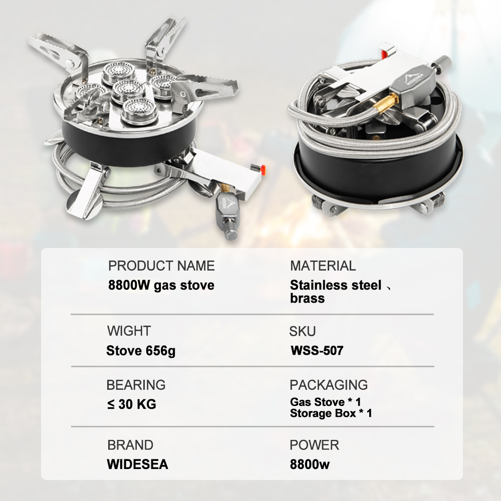 Widesea Camping 5in1 Gas Stove - Outdoor Kitchen Power Burner review and price