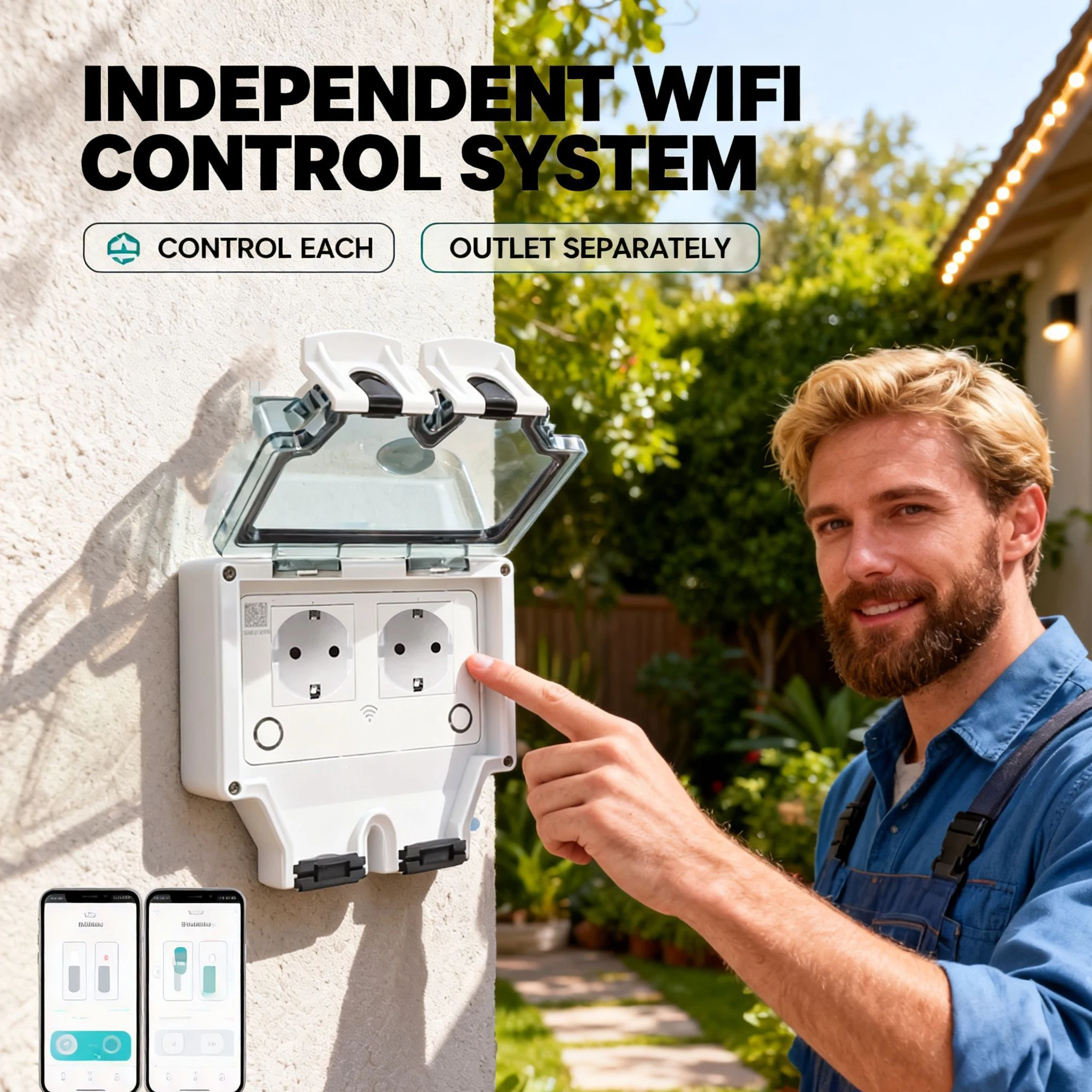 Tuya Waterproof Electrical Wal - Outdoor Power Quincy review and price
