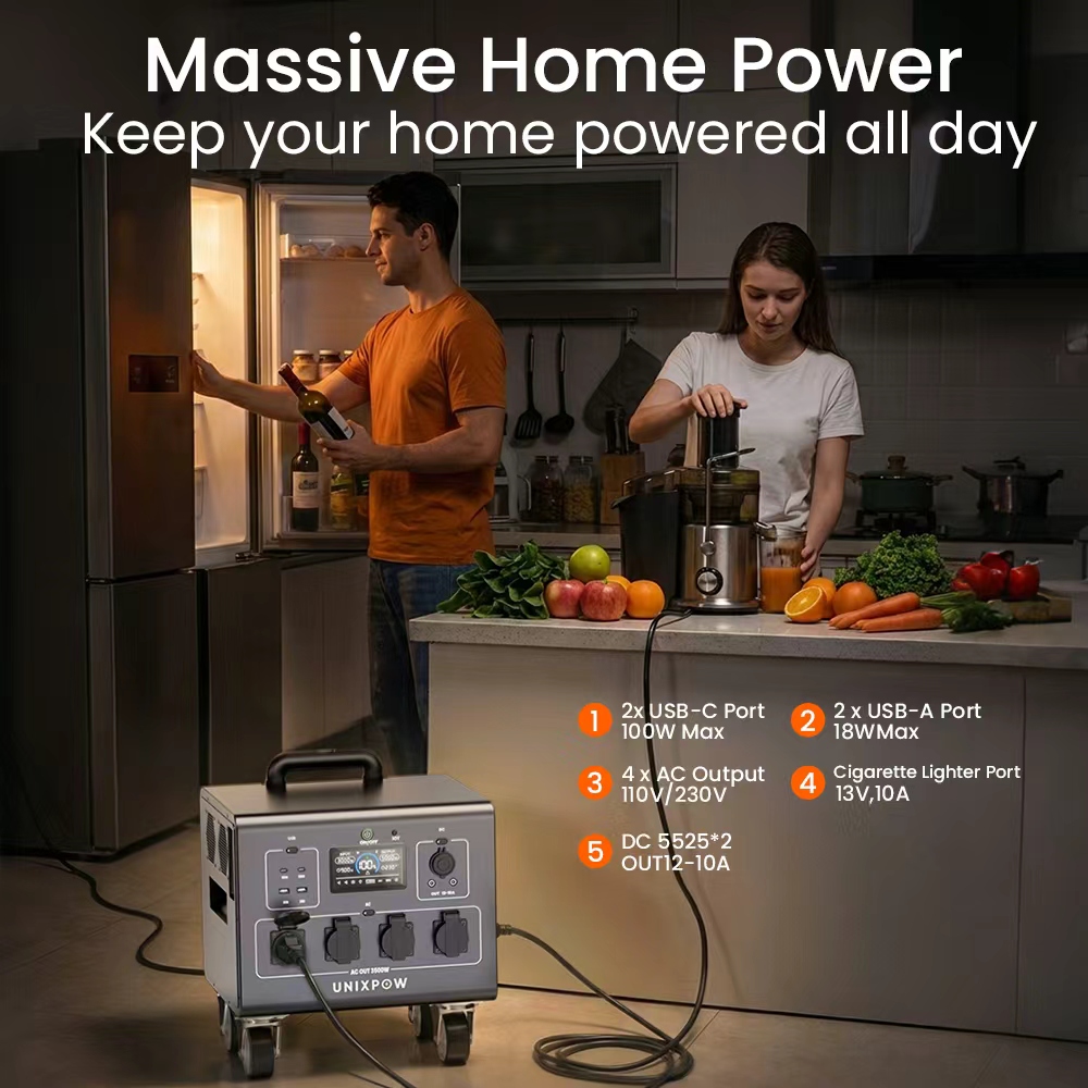 3000W Generator Portable Emerg - Outdoor Uninterruptible Power Supply review and price